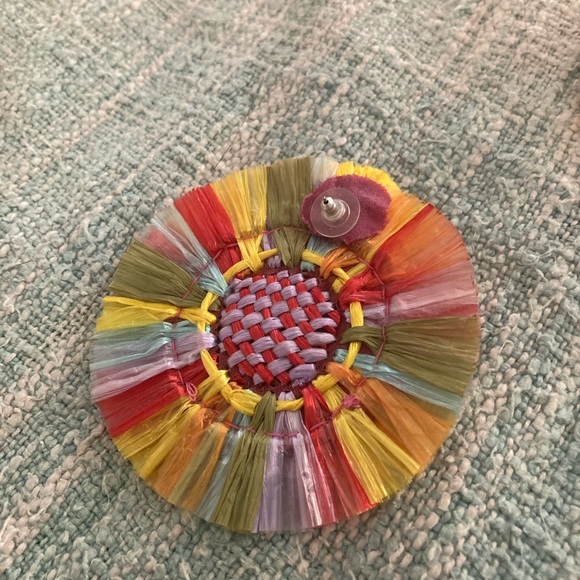 Anthropologie raffia earrings - Picture 2 of 3